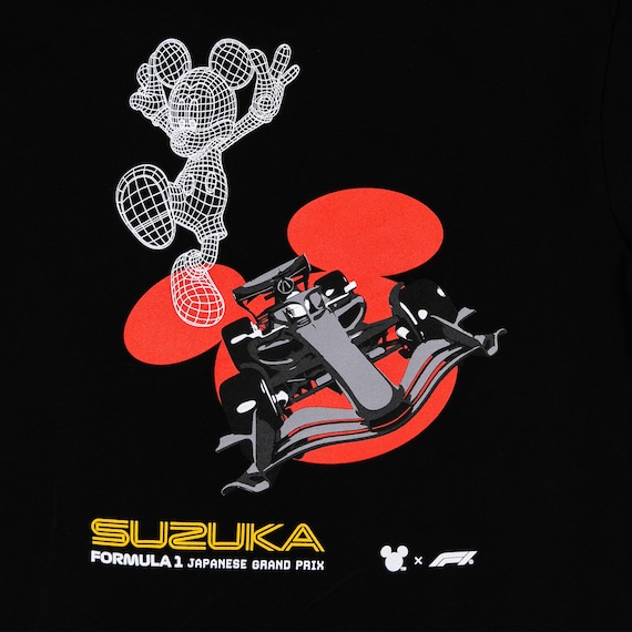 Formula 1 X Disney Special Edition Japan GP T-Shirt - Black - Unisex