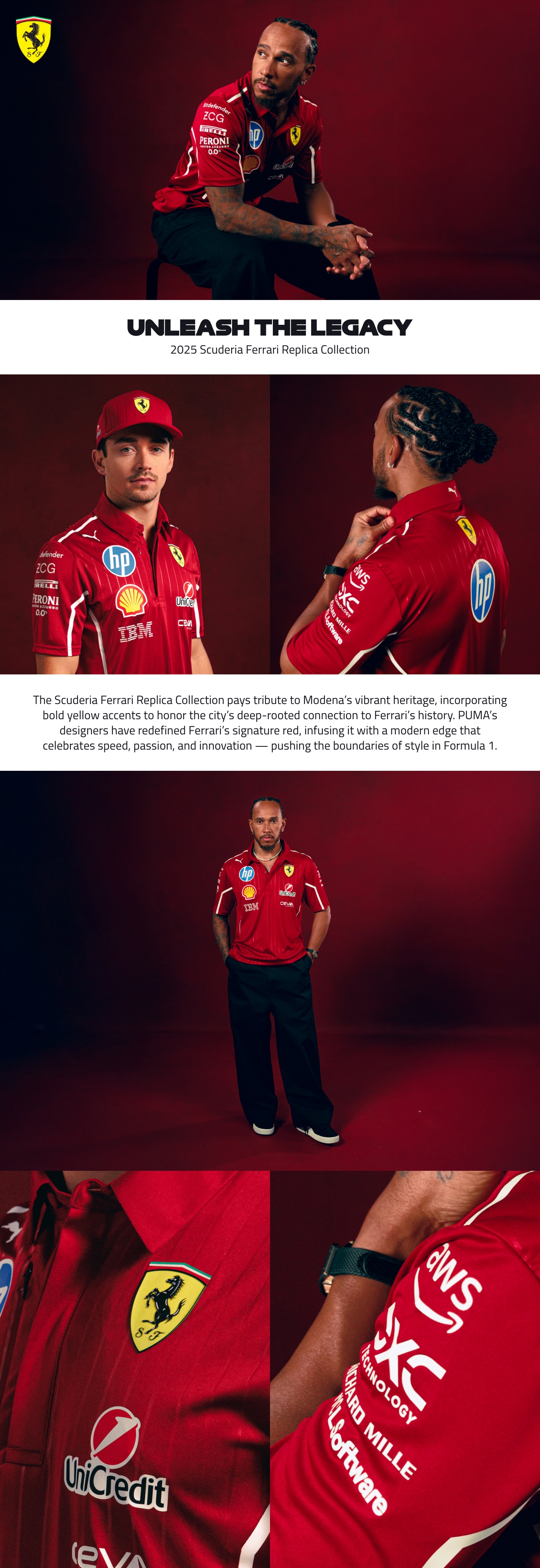 Scuderia Ferrari 2025 Team Hooded Sweat - Kids